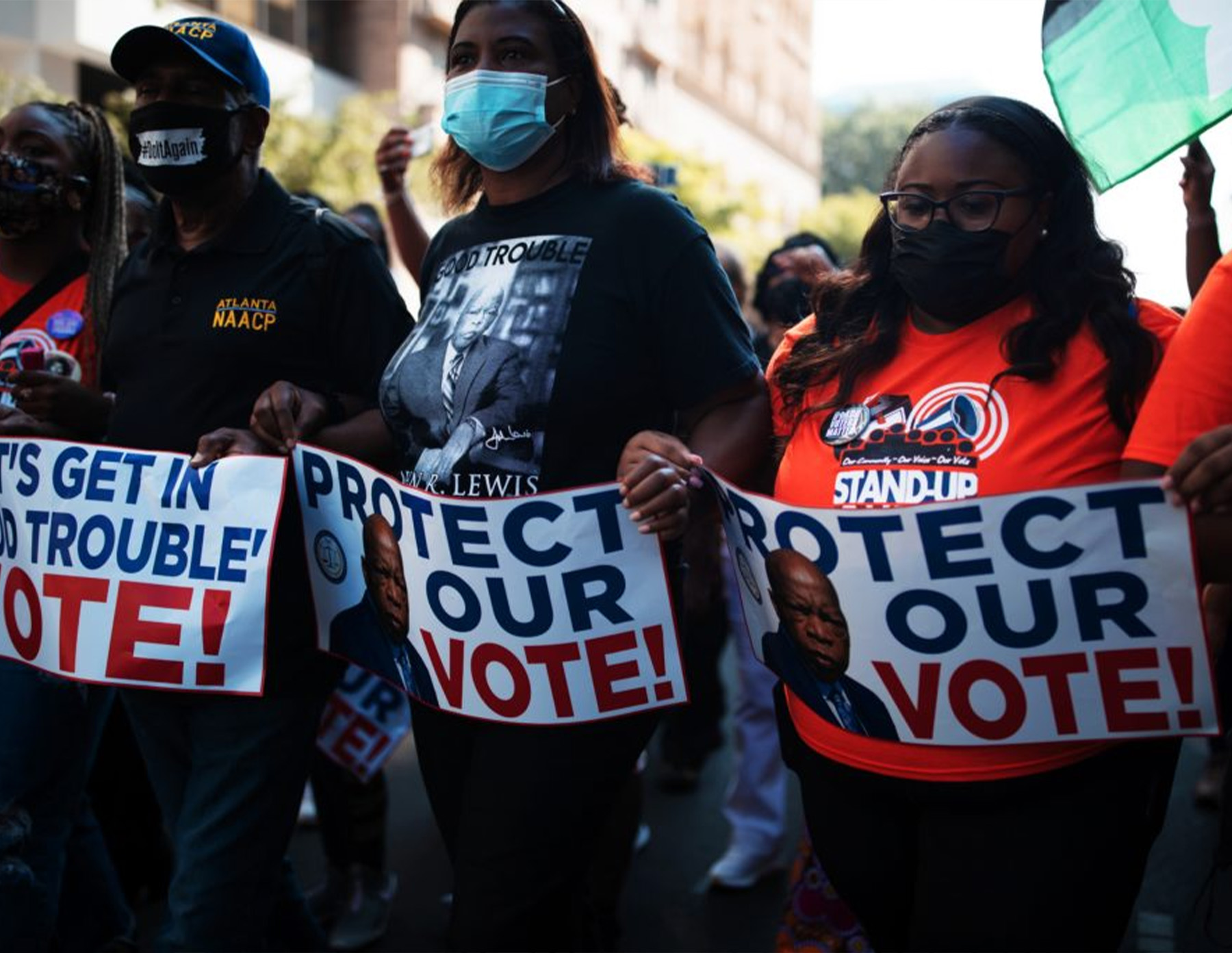 Protest Signs - Protect Our Vote